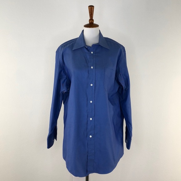 Faconnable Other - Faconnable Blue Long Sleeve Dress Shirt